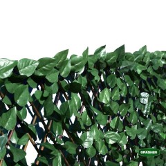 Φυλλωσιά Συνθετική με Πέργκολα Ξύλινη Πράσινο Σκούρο 1x2m Grasher