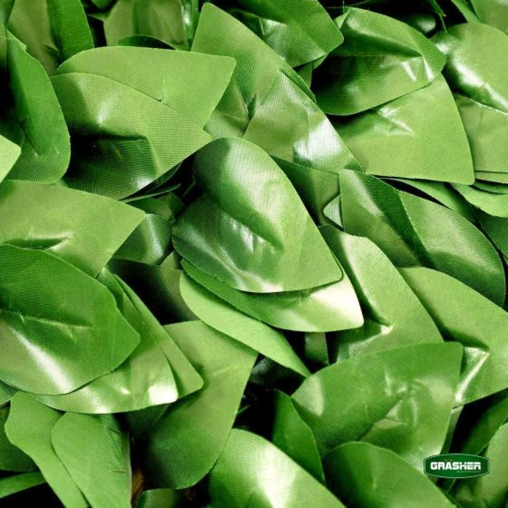 Φυλλωσιά Συνθετική με Πέργκολα Ξύλινη Πράσινο Ανοιχτό 1x2m Grasher