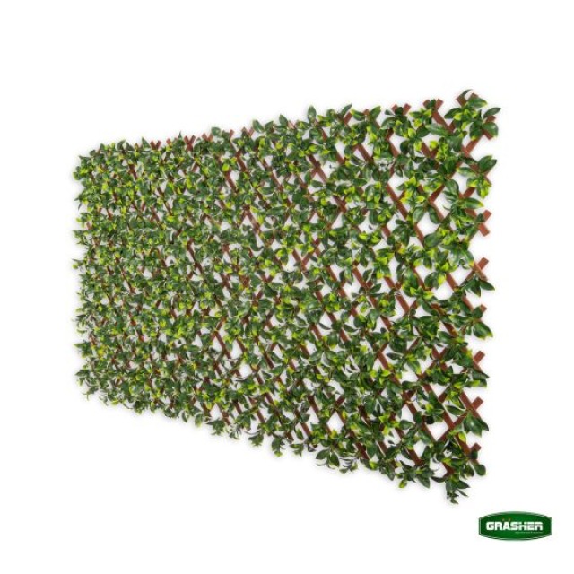 Φυλλωσιά Συνθετική με Πέργκολα PVC Πράσινη Ανοιχτή Δίχρωμη 0.90x1.80m Grasher