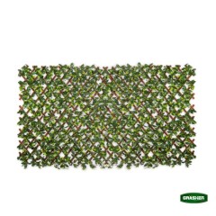Φυλλωσιά Συνθετική με Πέργκολα PVC Πράσινη Ανοιχτή Δίχρωμη 0.90x1.80m Grasher