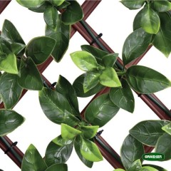 Φυλλωσιά Συνθετική με Πέργκολα PVC Πράσινη Ανοιχτή Δίχρωμη 0.90x1.80m Grasher