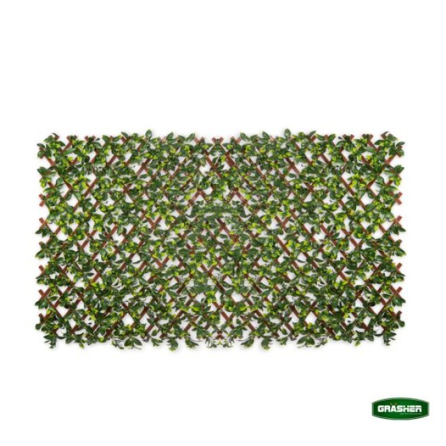 Φυλλωσιά Συνθετική με Πέργκολα PVC Πράσινη Ανοιχτή Δίχρωμη 0.90x1.80m Grasher