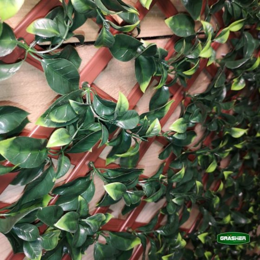 Φυλλωσιά Συνθετική με Πέργκολα PVC Πράσινη Ανοιχτή Δίχρωμη 0.90x1.80m Grasher