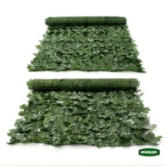 Φυλλωσιά Συνθετική με Πλέγμα Πλαστικό Πράσινο Σκούρο 1.5x3m Grasher