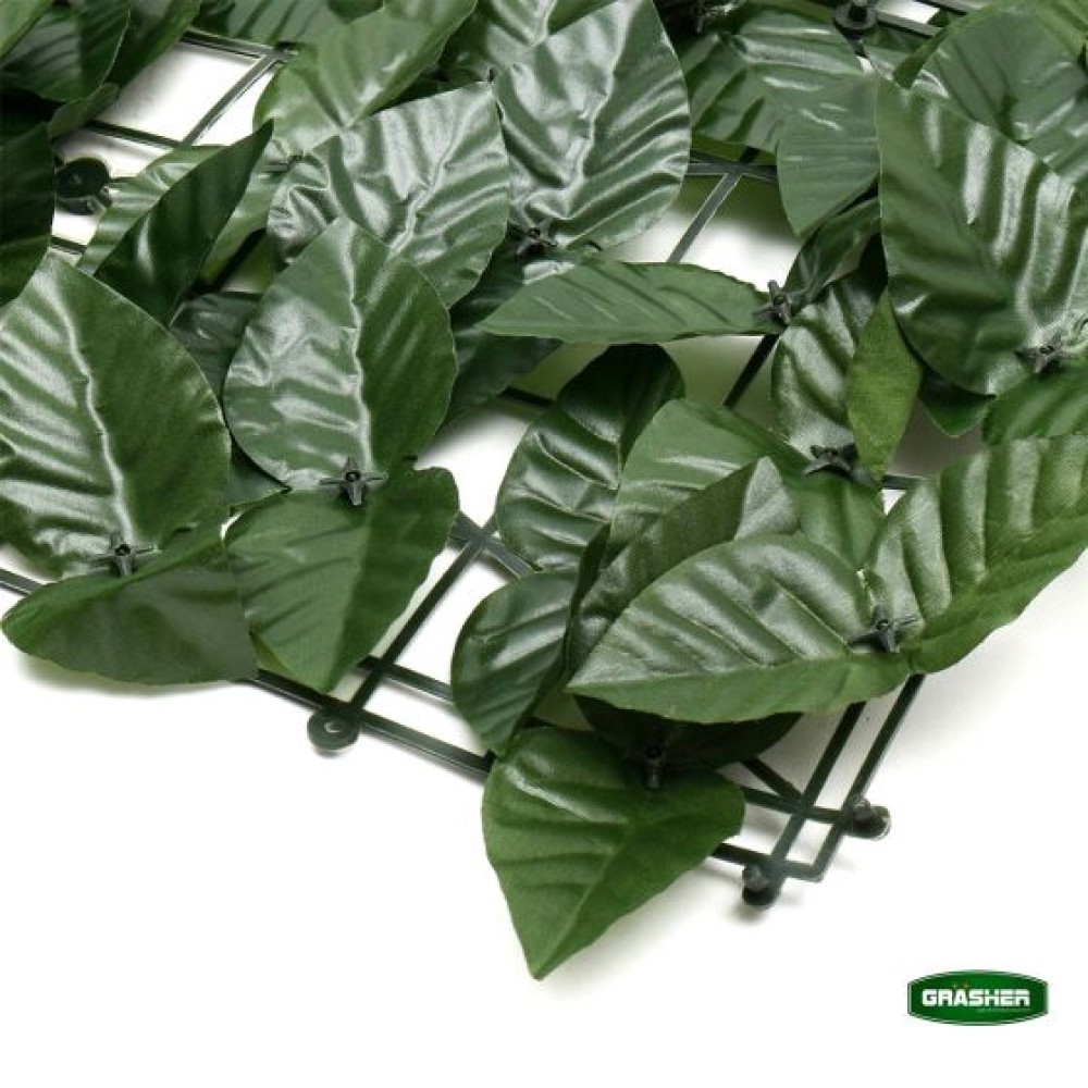 Φυλλωσιά Συνθετική με Πλέγμα Πλαστικό Πράσινο Σκούρο 1x5m Grasher