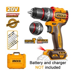 Κρουστικό Δραπανοκατσάβιδο Compact Μπαταρίας 20V Li-Ion 76Nm Ingco SOLO