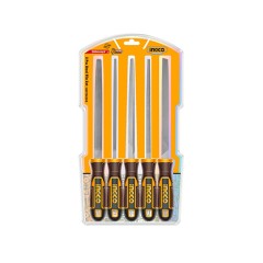 Σετ Λίμες Σιδήρου 20cm 5τμχ Ingco