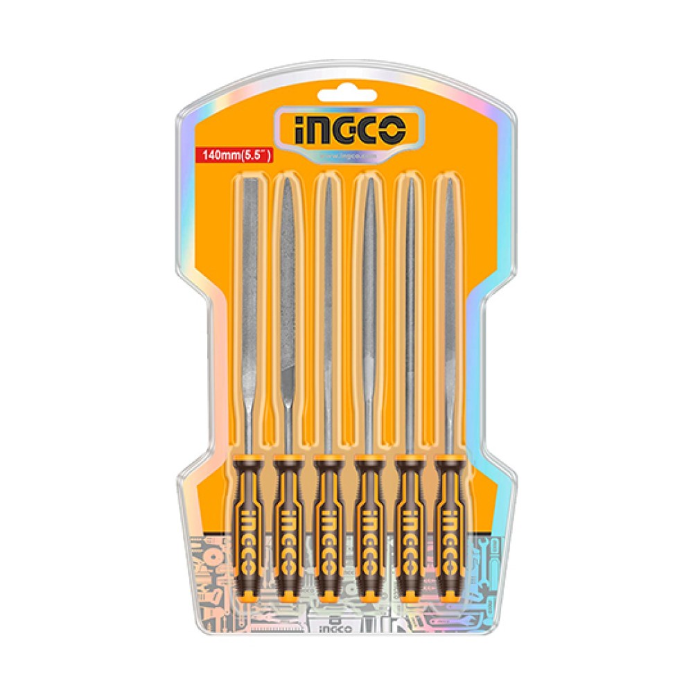 Σετ Μίνι Λίμες Σιδήρου 14cm 6 τμχ Ingco