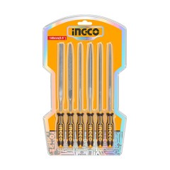 Σετ Μίνι Λίμες Σιδήρου 14cm 6 τμχ Ingco