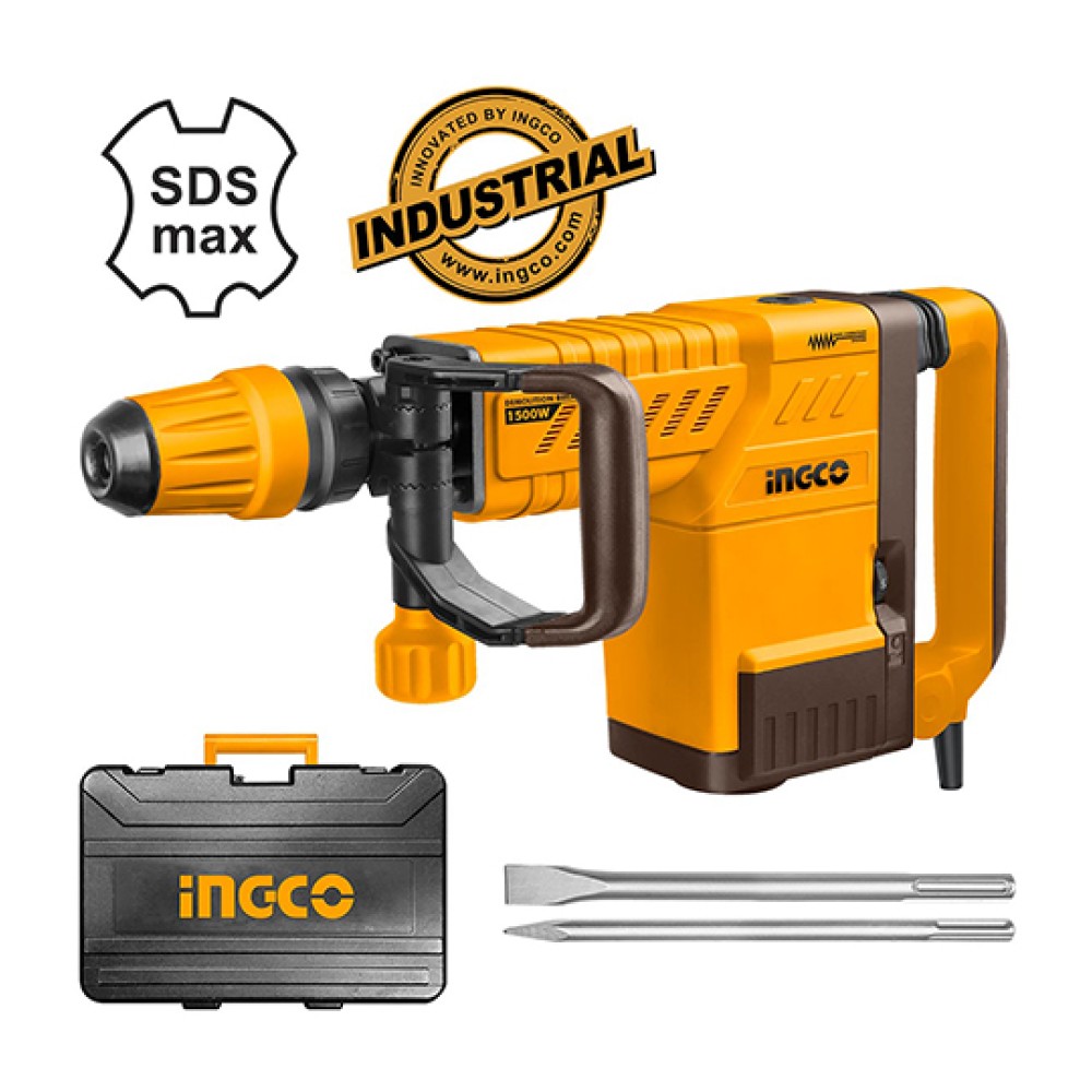 Πιστολέτο Κρουστικό Σκαπτικό Ηλεκτρικό 1500W SDS MAX Ingco