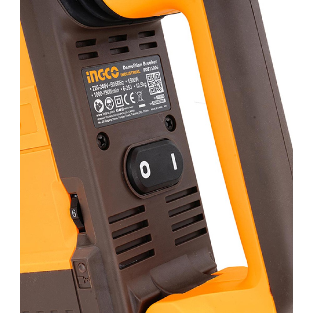 Πιστολέτο Κρουστικό Σκαπτικό Ηλεκτρικό 1500W SDS MAX Ingco