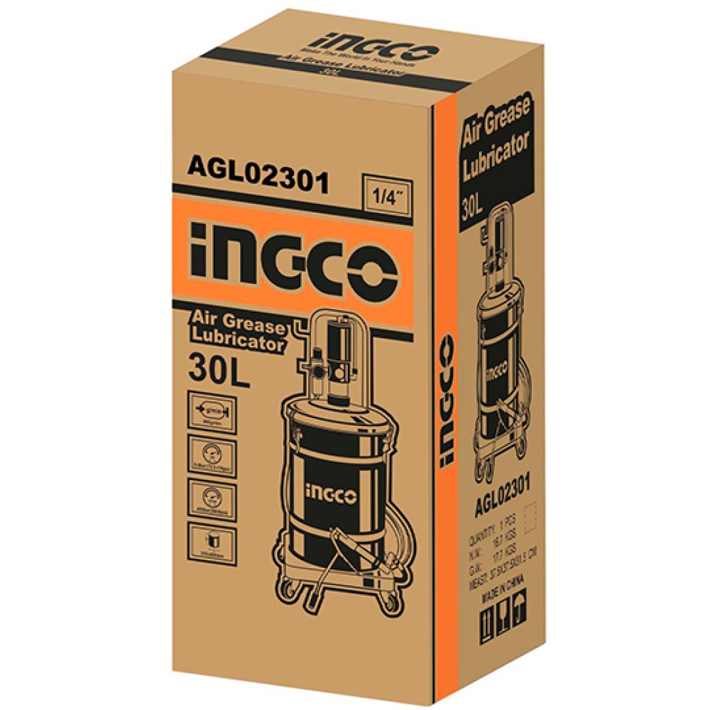 Γρασαδόρος Αέρος Τροχήλατος 30L Ingco Γρασαδόρος Αέρος Τροχήλατος 30L Ingco