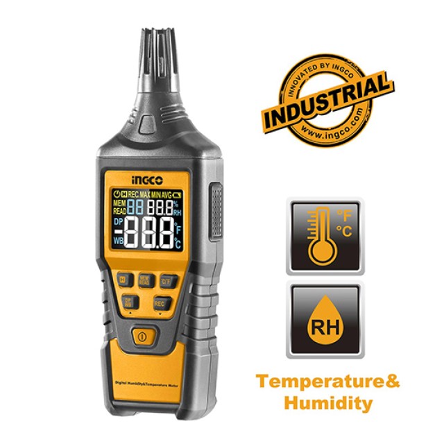 Μετρητής Υγρασίας & Θερμοκρασίας Ψηφιακός Ingco