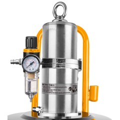 Air-Operated Grease Gun with Wheels 45L Ingco