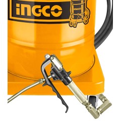 Air-Operated Grease Gun with Wheels 45L Ingco
