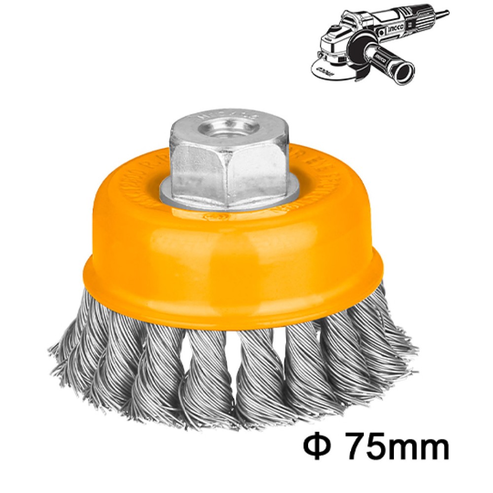 Angle Grinder Wire Brush M14  75mm Ingco