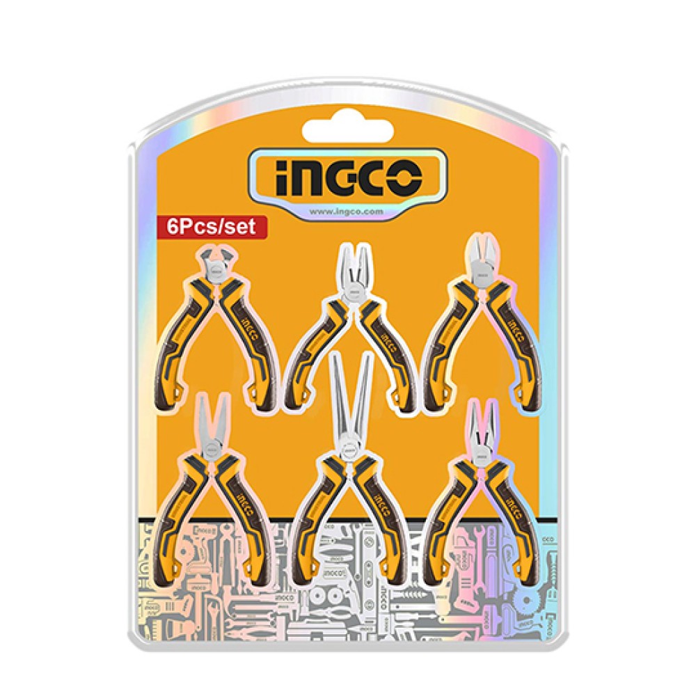 Mini Pliers Set 11.5cm 6pcs Ingco