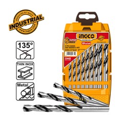 Σετ Τρυπάνια Μετάλλου HSS 2-10mm 9 τμχ Ingco