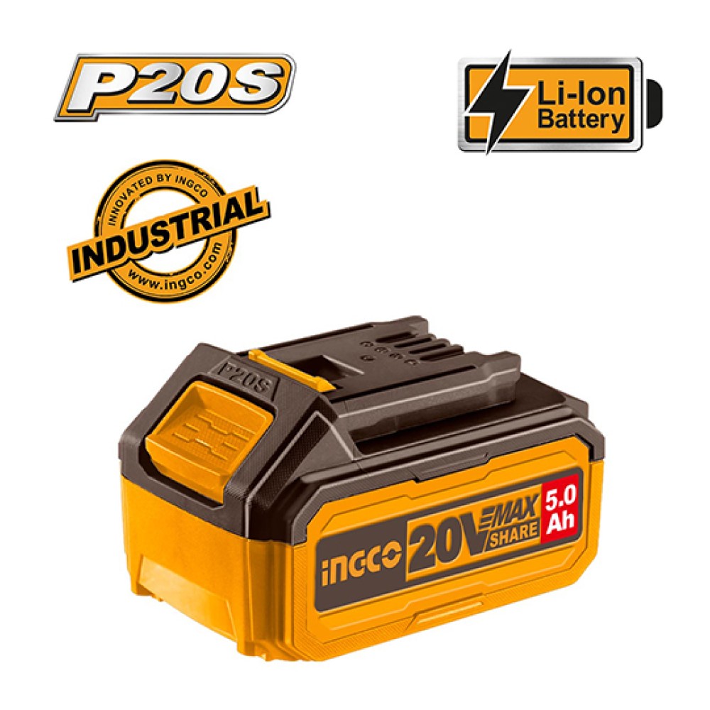 Μπαταρία Επαναφορτιζόμενη 20V 5.0Ah Li-lon Ingco