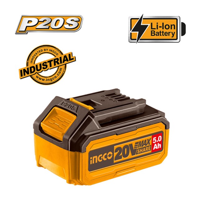 Μπαταρία Επαναφορτιζόμενη 20V 5.0Ah Li-lon Ingco