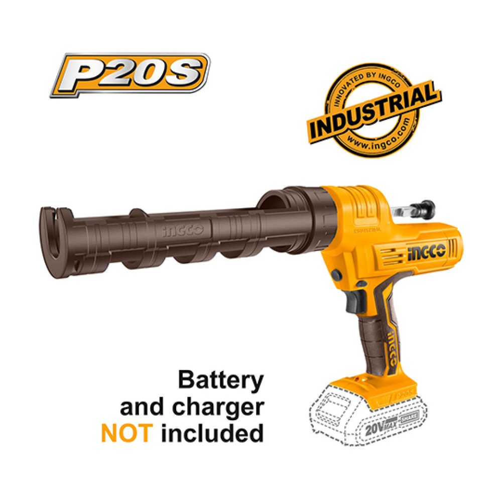 Πιστόλι Σιλικόνης Φύσιγγας Μπαταρίας Ingco SOLO