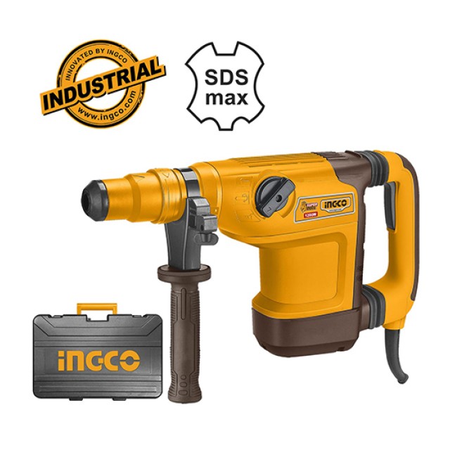 Περιστροφικό Πιστολέτο Κρουστικό Ηλεκτρικό 1200W SDS Max Ingco