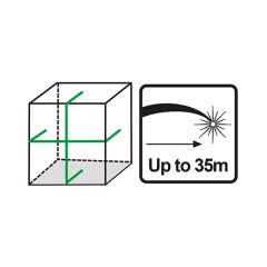 Αυτοαλφαδιαζόμενο Πράσινο Laser Σταυρού 2 Ακτίνων Ingco