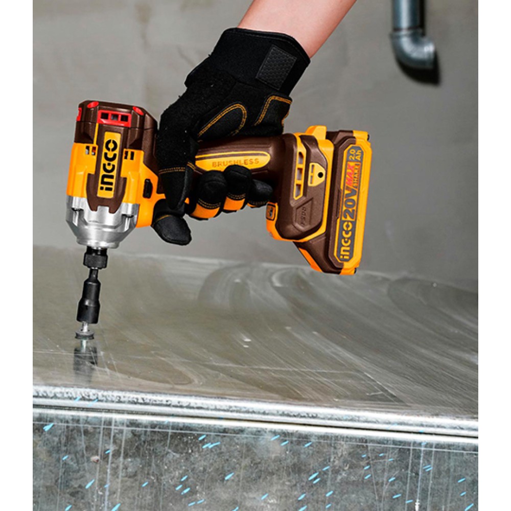 Cordless Impact Drive 20V Li-Ion 285Nm Ingco