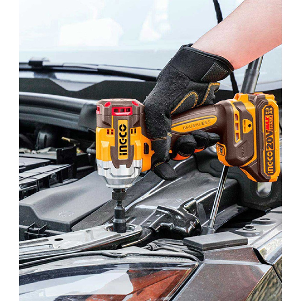 Cordless Impact Drive 20V Li-Ion 285Nm Ingco