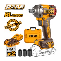 Cordless Impact Wrench 20V Li-Ion 400-550Nm Ingco