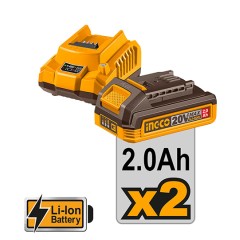 Δραπανοκατσάβιδο Κρουστικό Compact Μπαταρίας CIDLI20768E Ingco