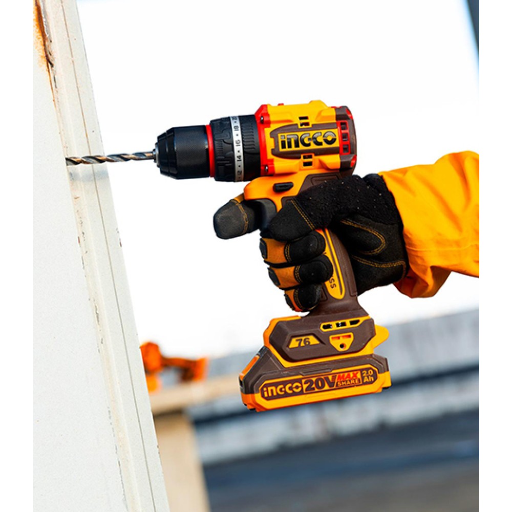 Δραπανοκατσάβιδο Κρουστικό Compact Μπαταρίας CIDLI20768E Ingco