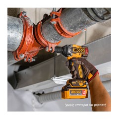 Μπουλονόκλειδο Κρουστικό Μπαταρίας 20V Li-Ion 550-700Nm με AI Ingco SOLO 