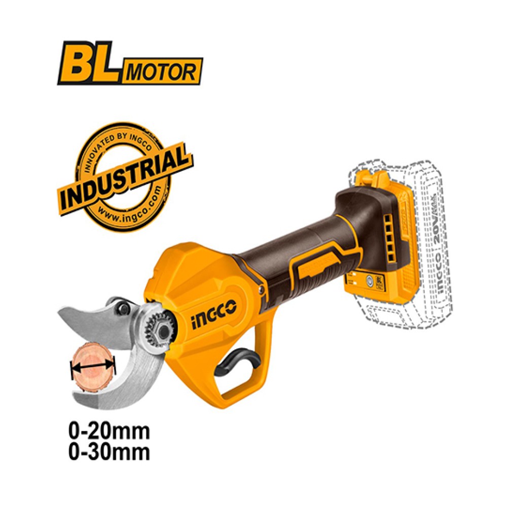 Σετ Εργαλεία Κήπου Μπαταρίας με 2τμχ Ingco