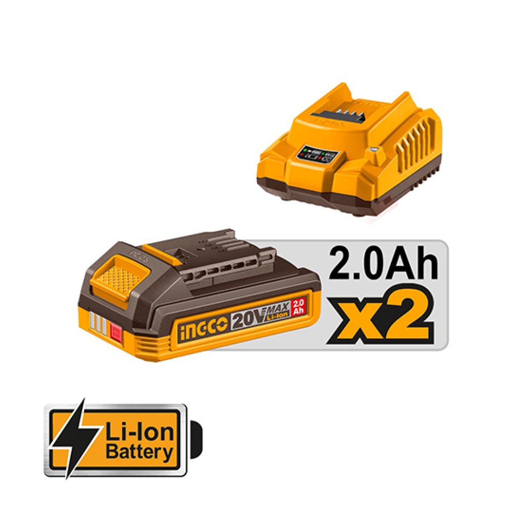 Σετ Κατσαβίδι Παλμικό Μπαταρίας COSLI250784E Ingco