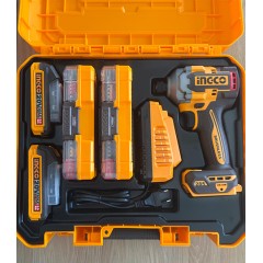 Σετ Κατσαβίδι Παλμικό Μπαταρίας COSLI250784E Ingco