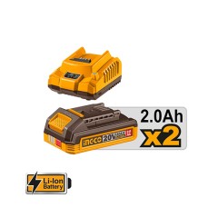 Παλμικό Γωνιακό Κατσαβίδι 1/4" Hex Μπαταρίας CAIRLI208E 20V Li-Ion 80Nm Ingco