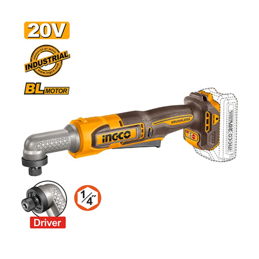 Σετ Εργαλεία Μπαταρίας 20V Li-Ion 2τμχ COSLI260296E Ingco