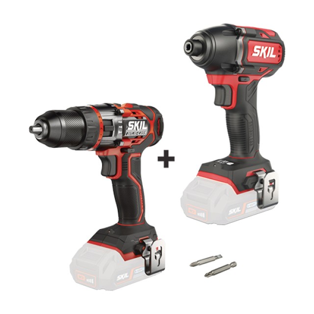 Σετ Δραπανοκατσάβιδο Κρουστικό & Κατσαβίδι Παλμικό Μπαταρίας με 2 Μπαταρίες 2.5Ah & Ταχυφορτιστή Skil
