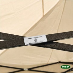 Κιόσκι Κήπου Πτυσσόμενο Μπεζ 420D 3x3m Grasher