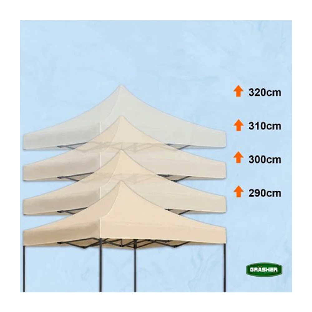 Κιόσκι Κήπου Πτυσσόμενο Μπεζ 420D 3x3m Grasher