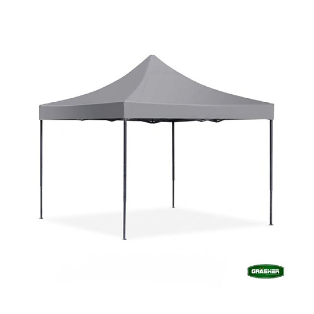 Κιόσκι Κήπου Πτυσσόμενο Γκρι 420D 3x3m Grasher