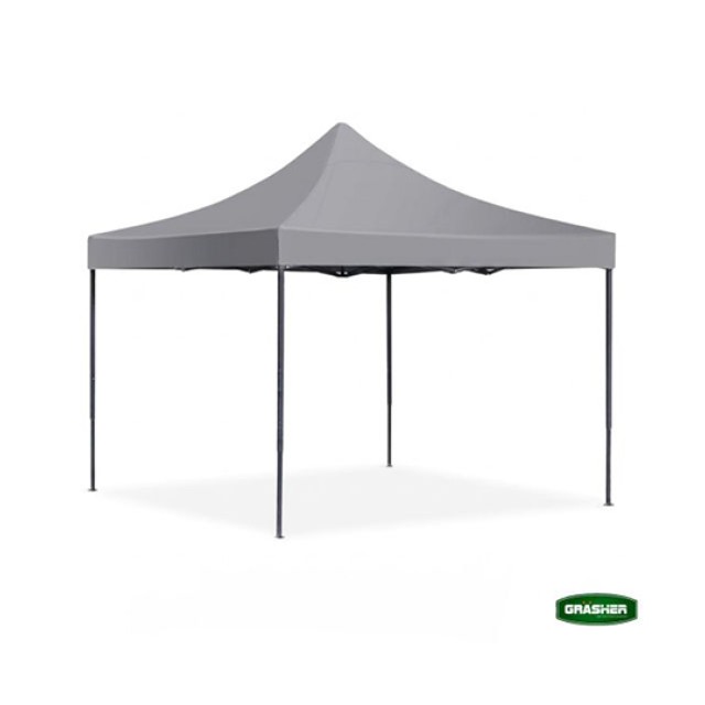 Κιόσκι Κήπου Πτυσσόμενο Γκρι 420D 3x3m Grasher