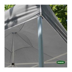 Κιόσκι Κήπου Πτυσσόμενο Γκρι 800D 3x4.5m Grasher