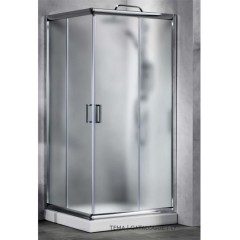 Καμπίνα Ντους Τετράγωνη Frosted 72x72cm New Tema