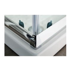 Καμπίνα Ντους Τετράγωνη Frosted 80x80cm New Tema