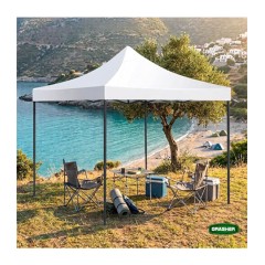 Κιόσκι Κήπου Πτυσσόμενο Λευκό 420D 3x3m Grasher