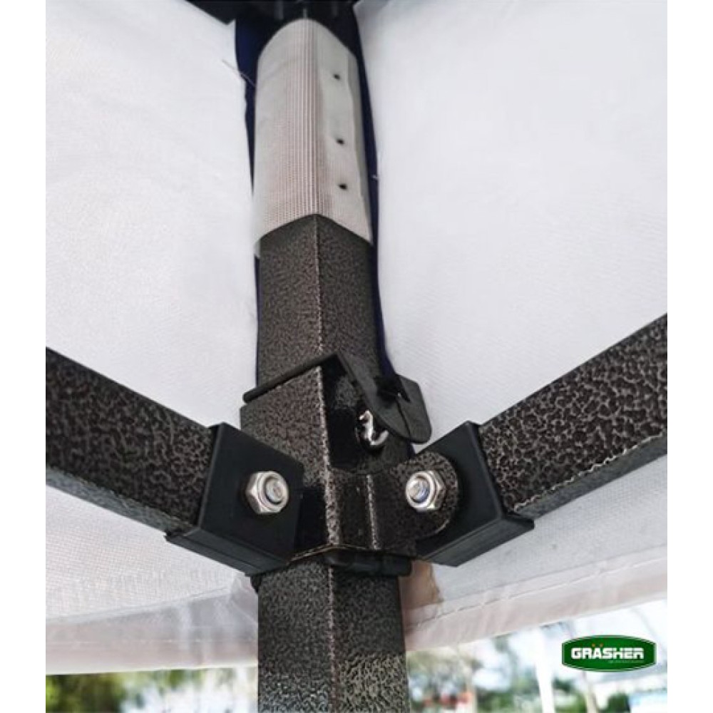 Κιόσκι Κήπου Πτυσσόμενο Λευκό 420D 3x3m Grasher
