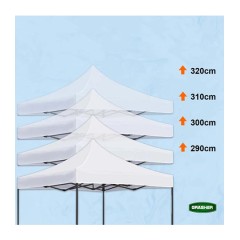 Κιόσκι Κήπου Πτυσσόμενο Λευκό 420D 3x4.5m Grasher
