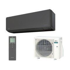 Fujitsu Κλιματιστικό Τοίχου KM Μαύρο 9000 BTU (KMCG-B)